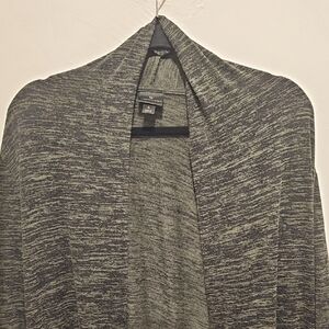 Worthington  Army Green Long Open Cardigan with front pockets